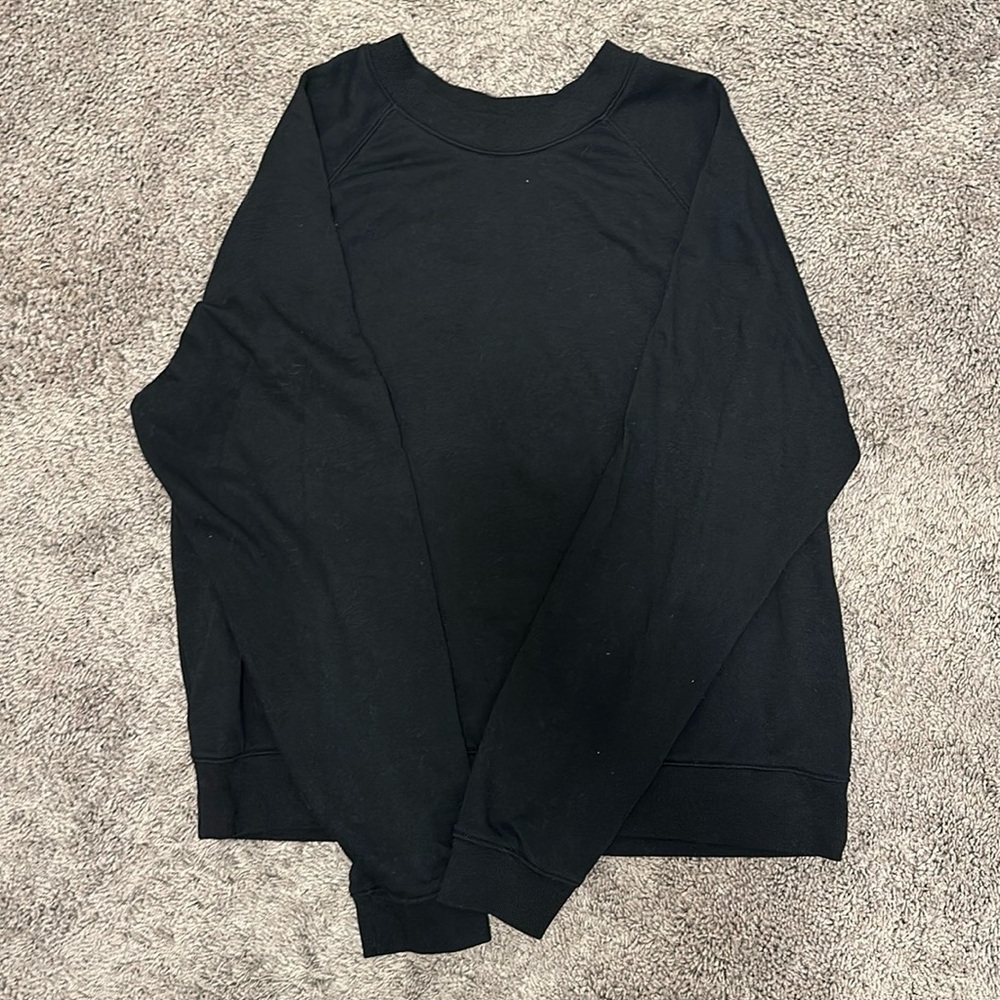 Old Navy, large tall, black crew neck.